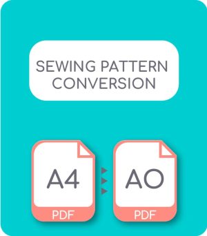 Convert A4 sewing pattern to A0 sewing pattern