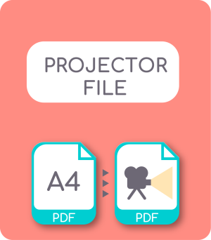 Convert your print-at-home sewing pattern file (A4 / Letter size) to a projector file so you can project at home